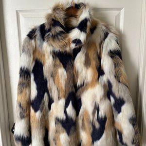 Donna Salyers Faux Fox Fur Coat